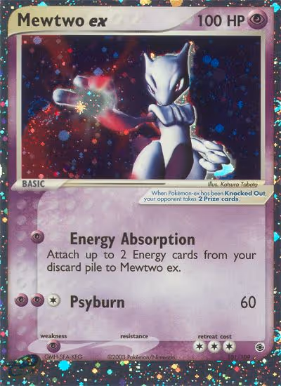 Mewtwo ex 101/109 Pokemon card