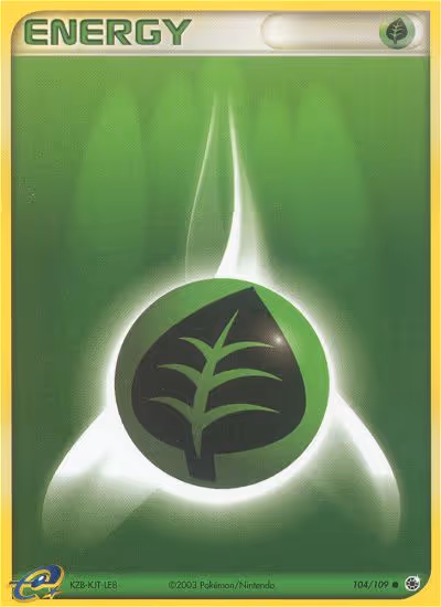 Grass Energy 104/109 Pokemon card