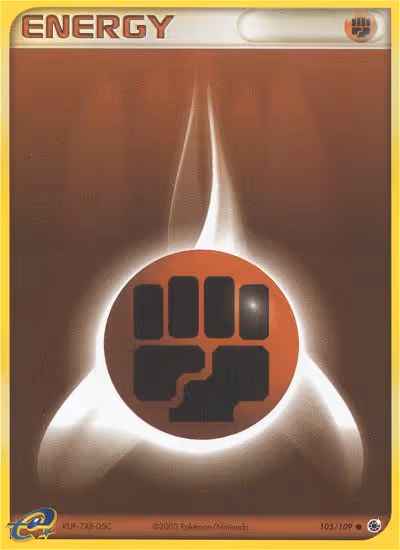 Fighting Energy 105/109 Pokemon card