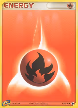 Fire Energy 108/109 Pokemon card