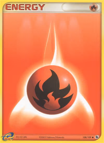 Fire Energy 108/109 Pokemon card