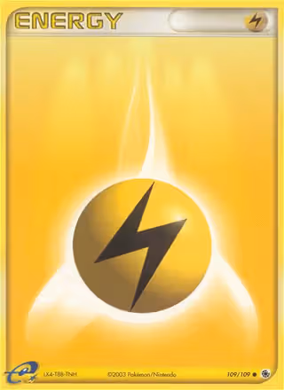 Lightning Energy 109/109 Pokemon card