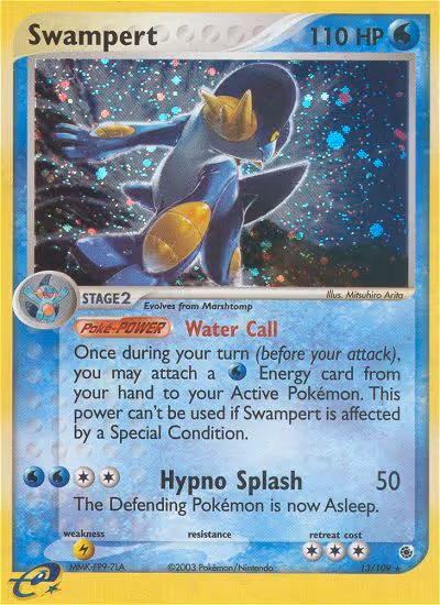 Swampert 13/109 Pokemon card