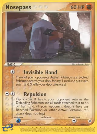 Nosepass 18/109 Pokemon card