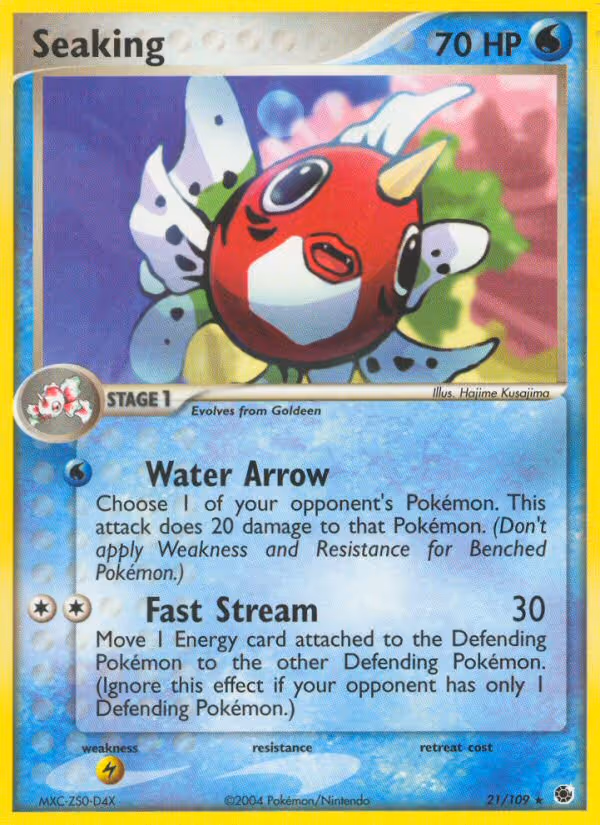 Seaking 21/109 Pokemon card