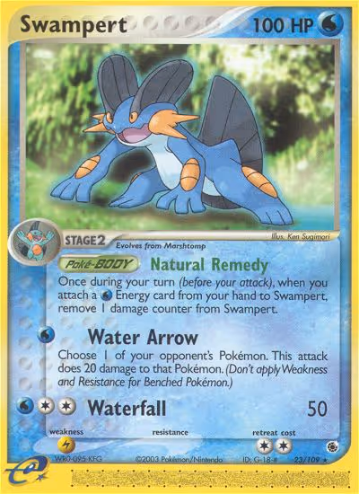 Swampert 23/109 Pokemon card