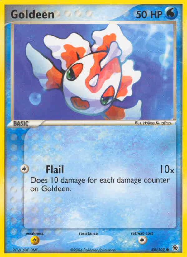 Goldeen 55/109 Pokemon card