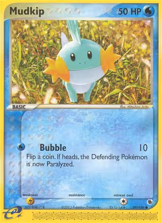 Mudkip 59/109 Pokemon card