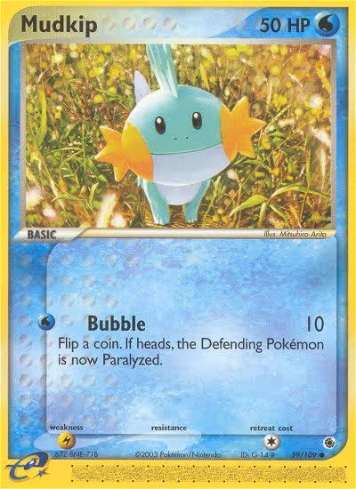 Mudkip 59/109 Pokemon card