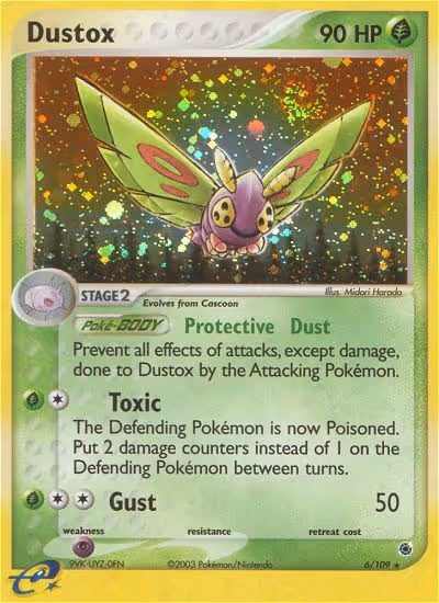 Dustox 6/109 Pokemon card