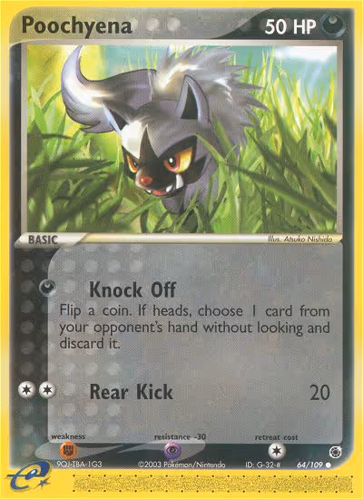 Poochyena 64/109 Pokemon card