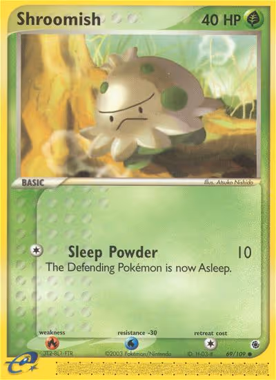 Shroomish 69/109 Pokemon card