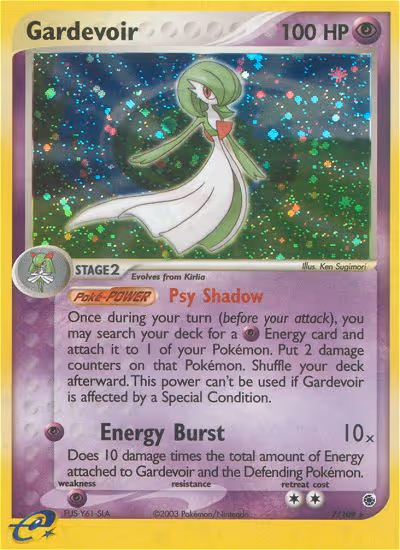 Gardevoir 7/109 Pokemon card