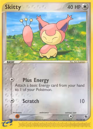 Skitty 70/109 Pokemon card
