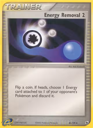 Energy Removal 2 80/109 Pokemon card