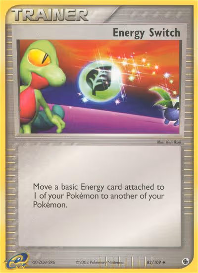 Energy Switch 82/109 Pokemon card