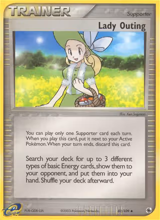 Lady Outing 83/109 Pokemon card
