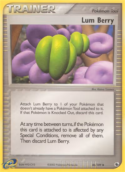 Lum Berry 84/109 Pokemon card