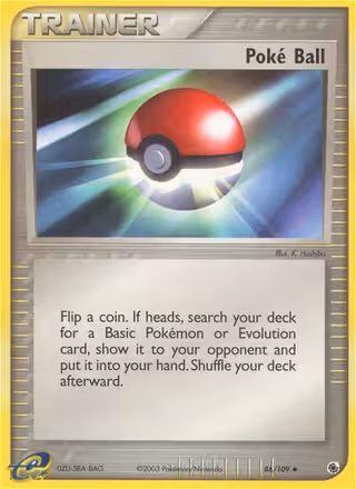 Poké Ball 86/109 Pokemon card