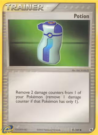Potion 91/109 Pokemon card