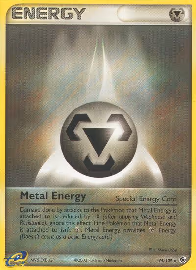 Metal Energy 94/109 Pokemon card
