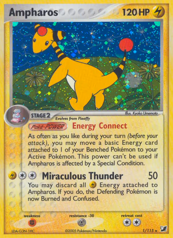 Ampharos 1/115 Pokemon card