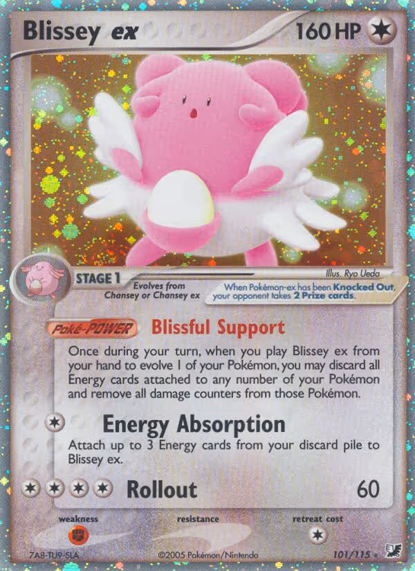 Blissey ex 101/115 Pokemon card