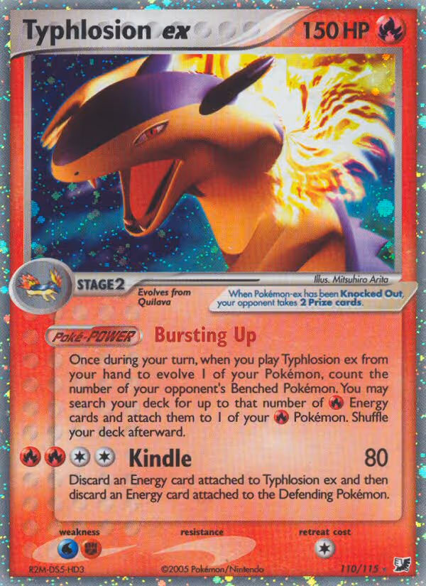 Typhlosion ex 110/115 Pokemon card