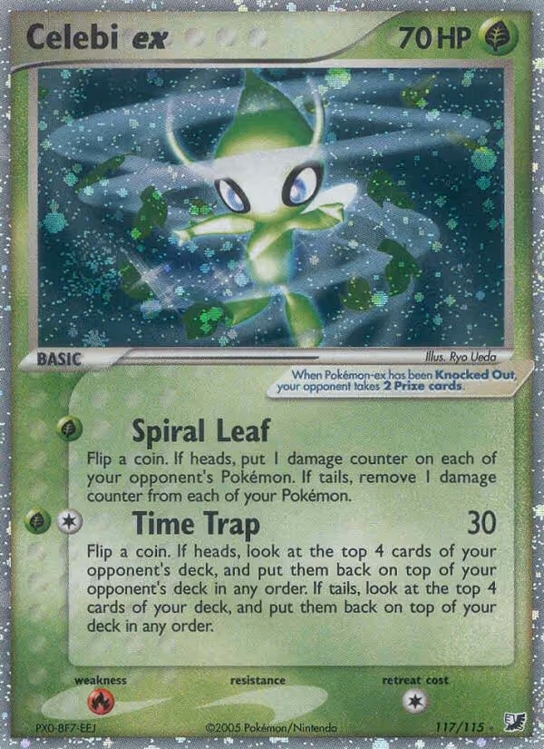 Celebi ex 117/115 Pokemon card