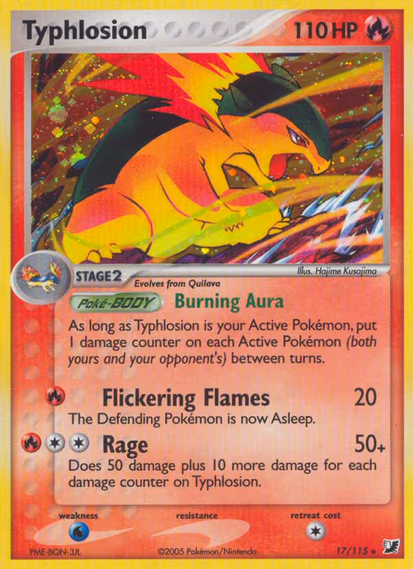 Typhlosion 17/115 Pokemon card