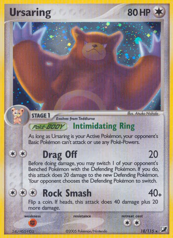 Ursaring 18/115 Pokemon card