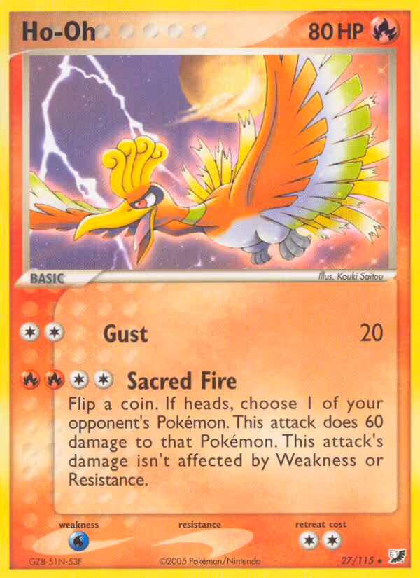 Ho-Oh 27/115 Pokemon card