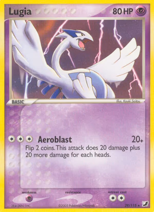 Lugia 29/115 Pokemon card