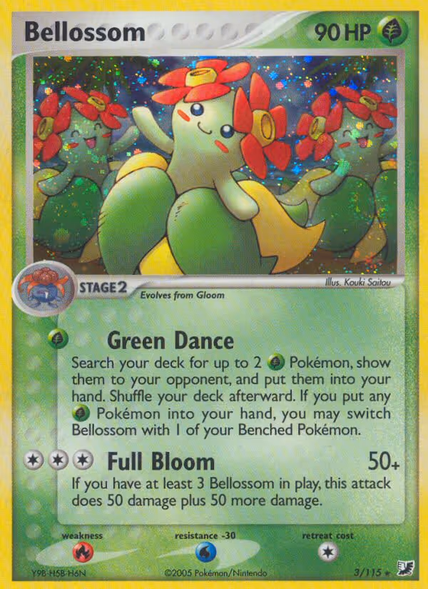 Bellossom 3/115 Pokemon card