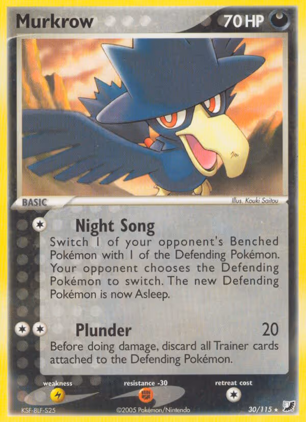 Murkrow 30/115 Pokemon card