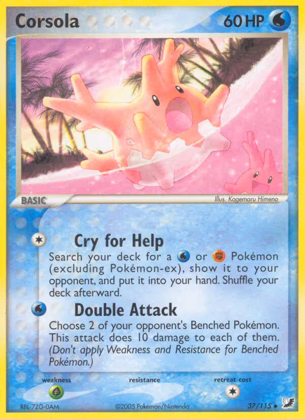Corsola 37/115 Pokemon card