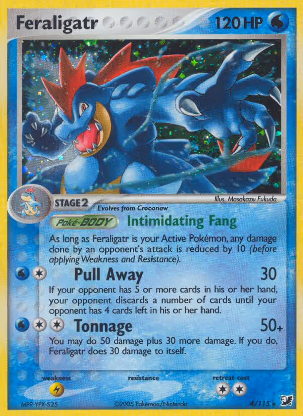 Feraligatr 4/115 Pokemon card