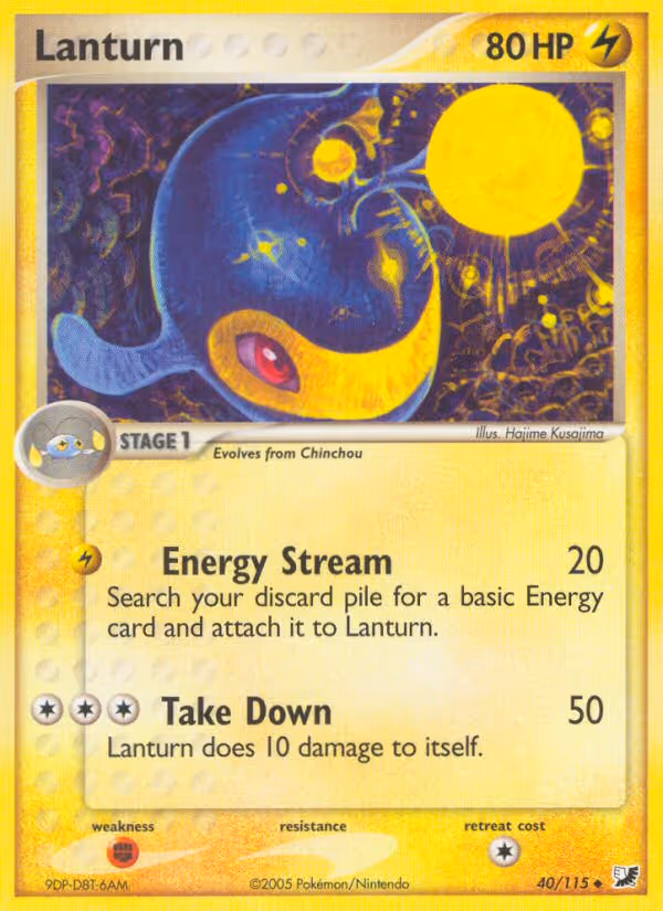 Lanturn 40/115 Pokemon card
