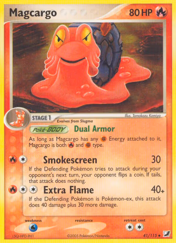 Magcargo 41/115 Pokemon card