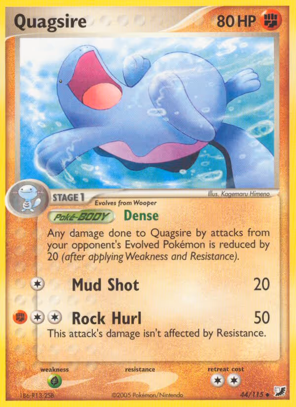 Quagsire 44/115 Pokemon card