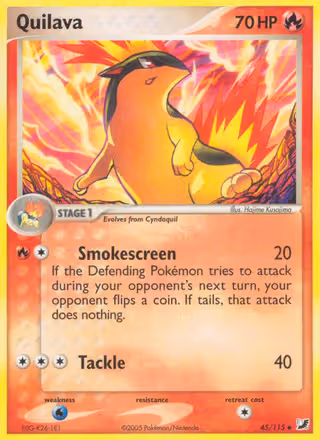 Quilava 45/115 Pokemon card