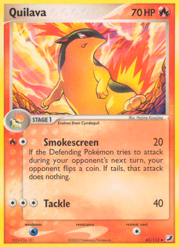 Quilava 45/115 Pokemon card