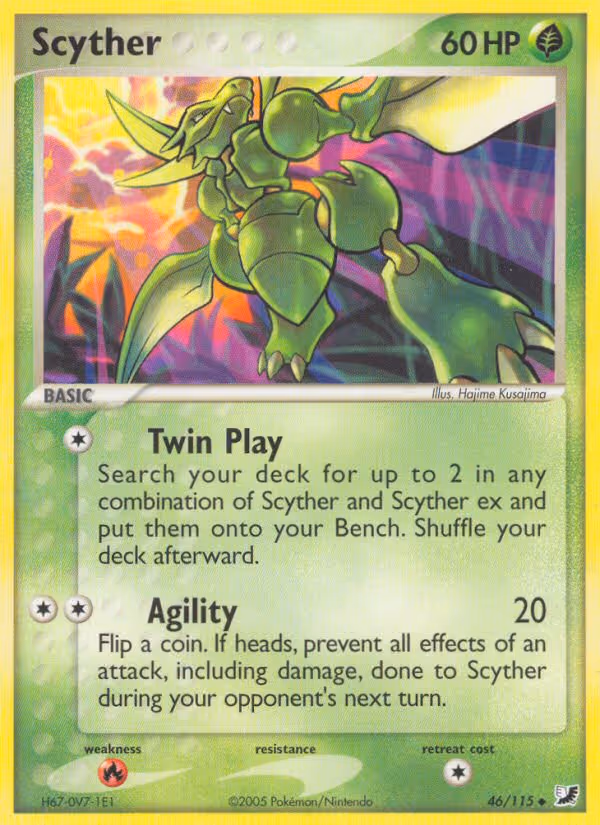 Scyther 46/115 Pokemon card