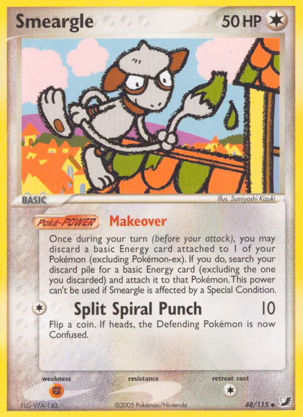 Smeargle 48/115 Pokemon card