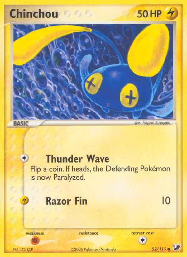 Chinchou 52/115 Pokemon card