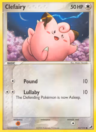 Clefairy 53/115 Pokemon card