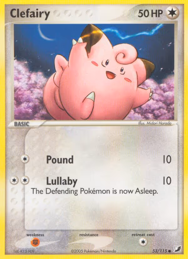 Clefairy 53/115 Pokemon card
