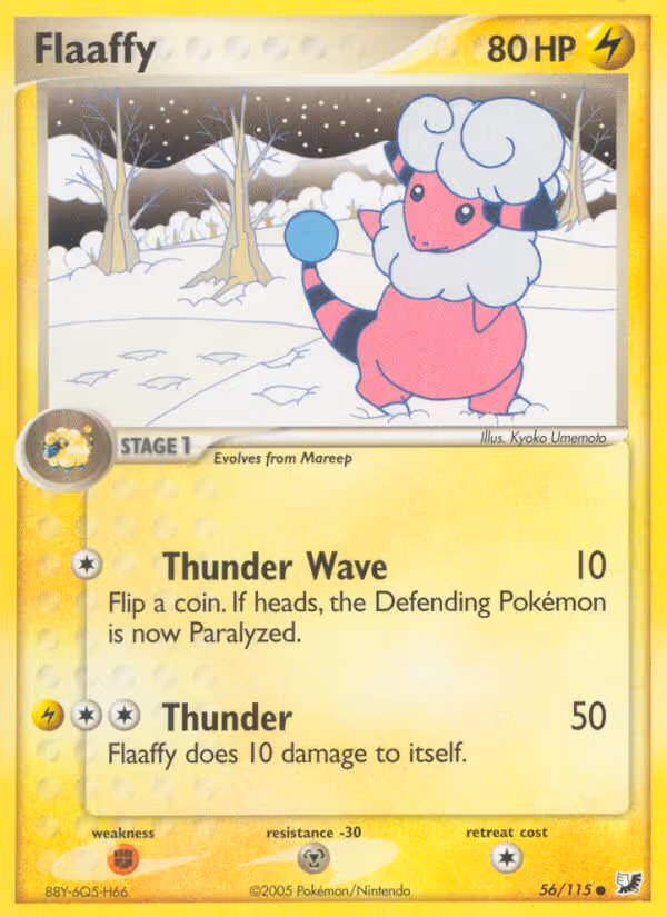 Flaaffy 56/115 Pokemon card