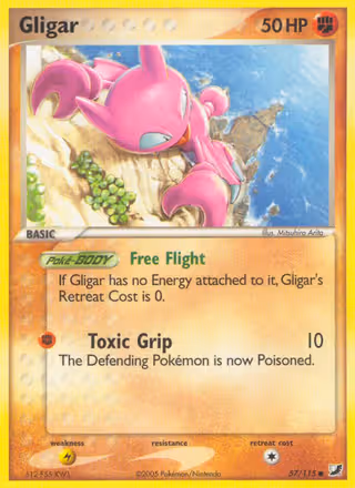 Gligar 57/115 Pokemon card