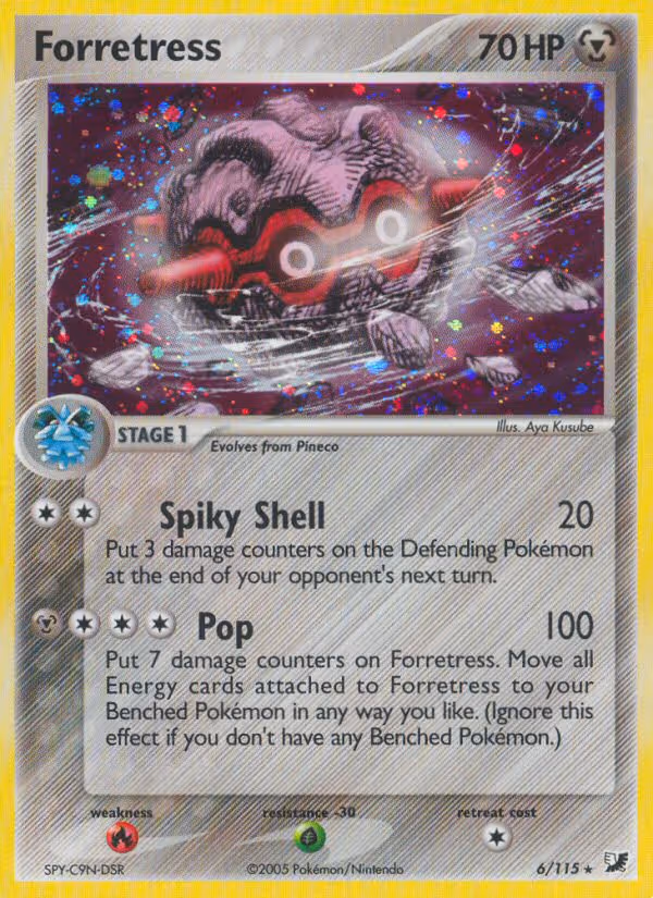 Forretress 6/115 Pokemon card
